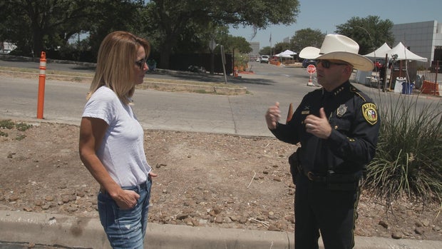 Sharyn Alfonsi and Sheriff Javier Salazar