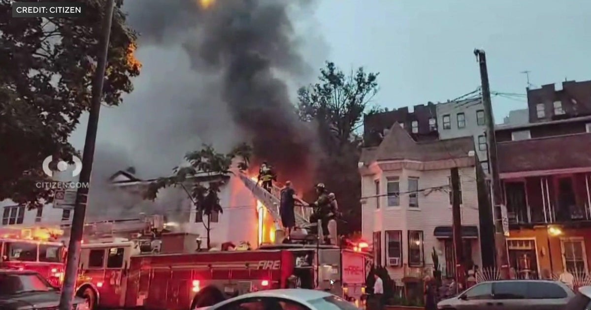 3 firefighters, 1 civilian hurt in Bronx house fire - CBS New York