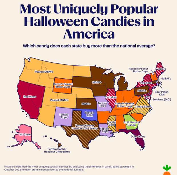 Instacart candy map