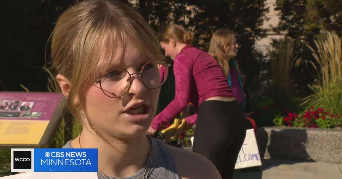Amy Coney Barrett attracts supporters, protesters at U of M CBS Minnesota