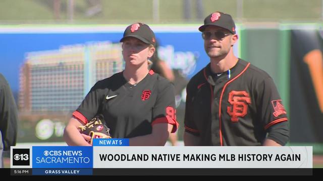 MLB's 1st full-time woman coach, Alyssa Nakken, talks breaking barriers, SF  Giants 2021 season -- 'With Authority' - ABC7 San Francisco