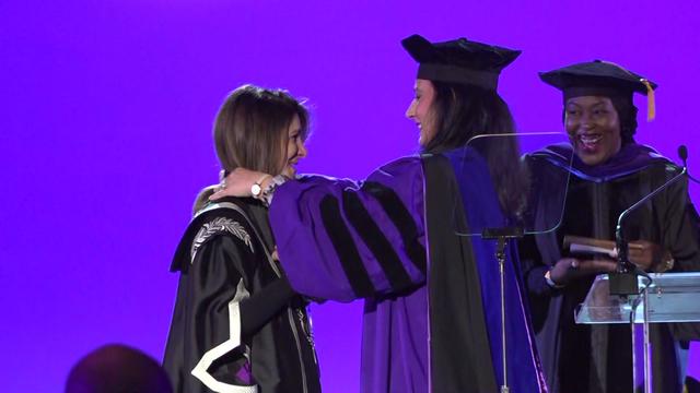Dr. Linda G. Mills is inaugurated in a ceremony at New York University. 