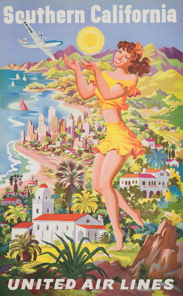 Southern California United Air Lines Poster 