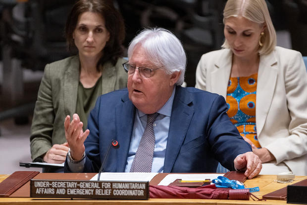 U.N. Undersecretary-General for Humanitarian Affairs and Emergency Relief Coordinator Martin Griffiths speaks at the UN headquarters on June 6, 2023. 
