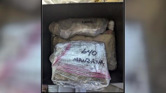 Drugs allegedly seized from an NYPD officer's and her boyfriend's apartment. 