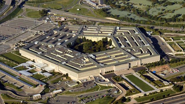 The Pentagon seen from the air. 