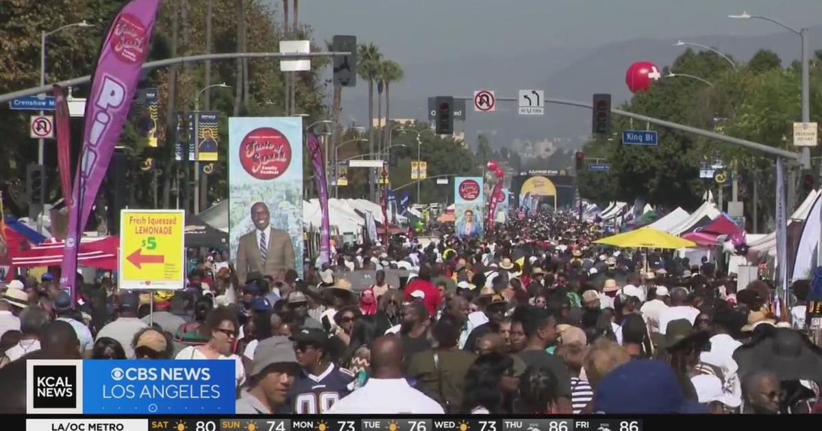 Thousands hit streets of LA for Taste of Soul festival CBS Los Angeles