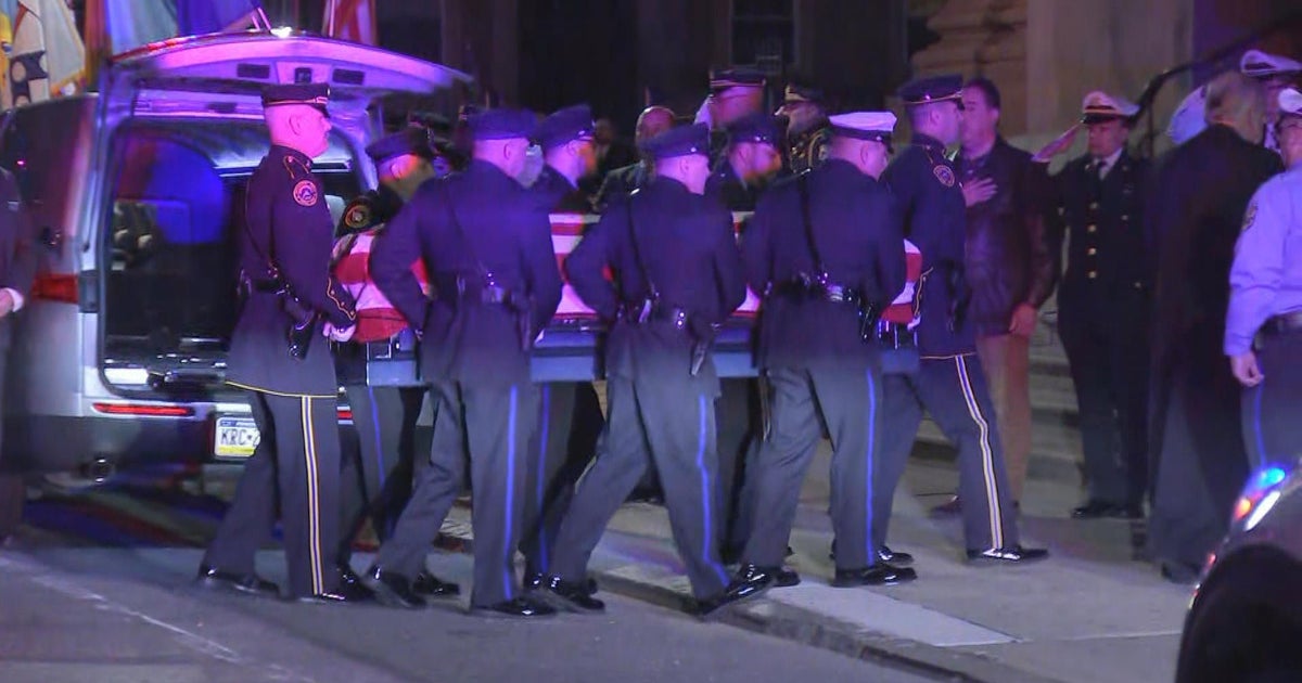 Officer Mendez's funeral is underway for the fallen Philadelphia police
