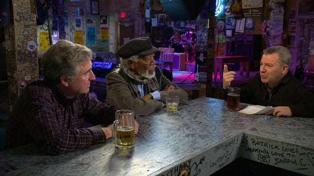 Howard Stovall, Morgan Freeman and Jon Wertheim