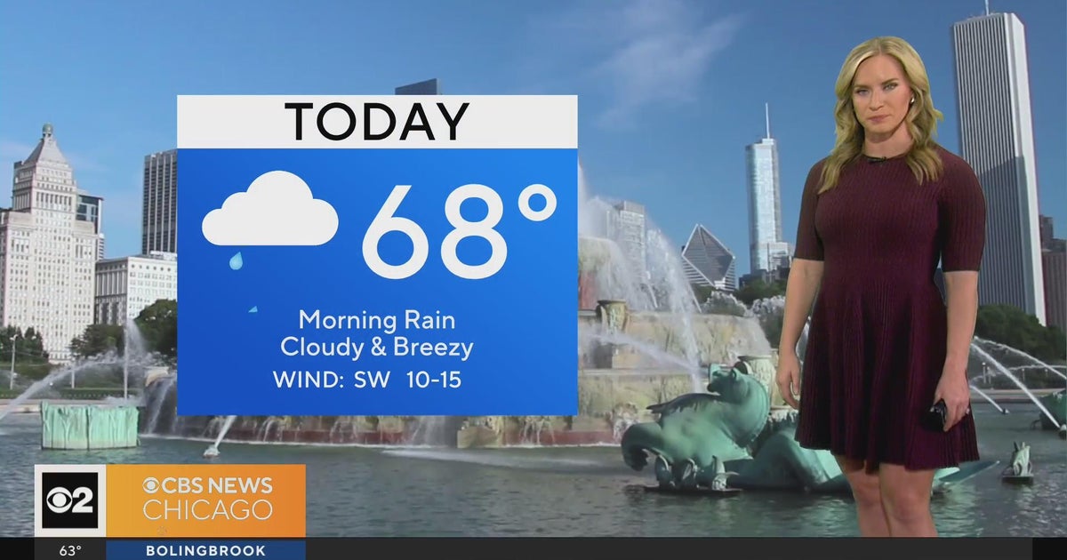 Chicago First Alert Weather: Rainy morning, breezy day - CBS Chicago
