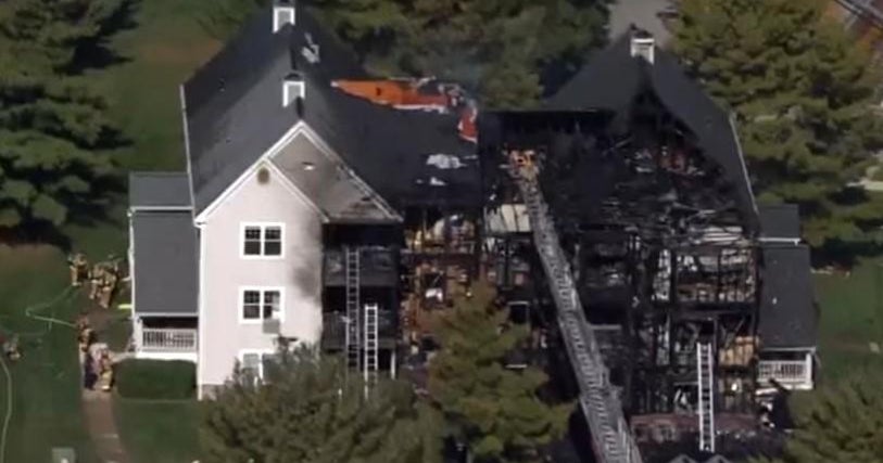 Massive three-alarm fire destroys apartment building in Laurel in ...