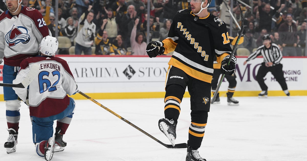 Penguins end Colorado's NHL-record road winning streak at 15 in 4-0 win ...