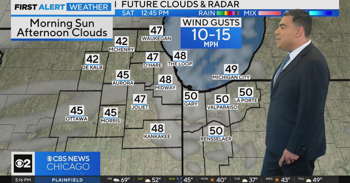 Chicago First Alert Weather: Chilly start Saturday - CBS Chicago