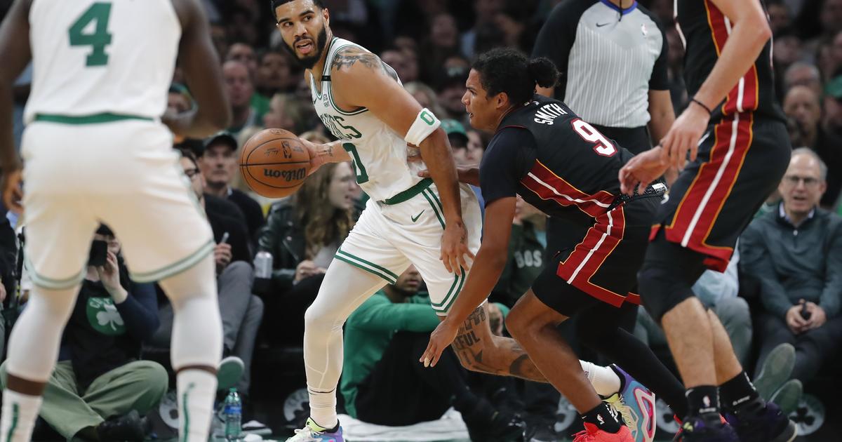 The Celtics defeated the Heat 119-111 in a rematch of the Eastern Conference final