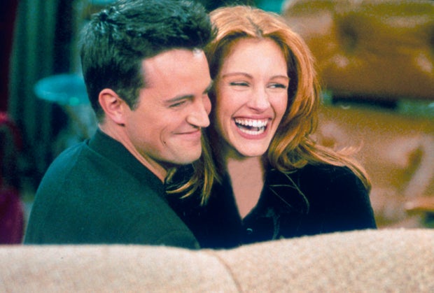 Actor Matthew Perry and actress Julia Roberts