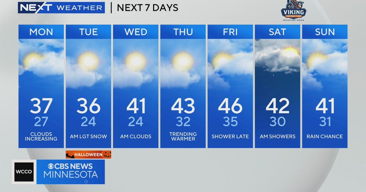 NEXT Weather 1000 p.m. report from October 29, 2023 CBS Minnesota