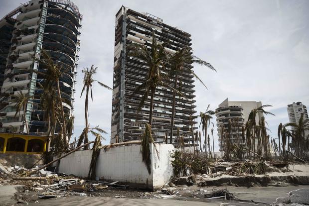 Damage caused by Hurricane Otis in Acapulco, Mexico 