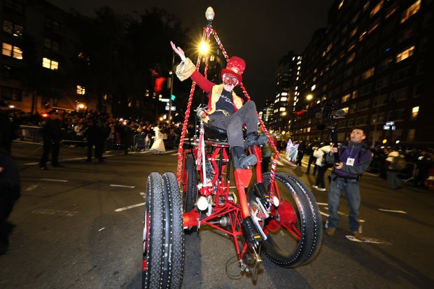 Attendees of the 2023 New York City Halloween Parade on October 31, 2023 in New York City.