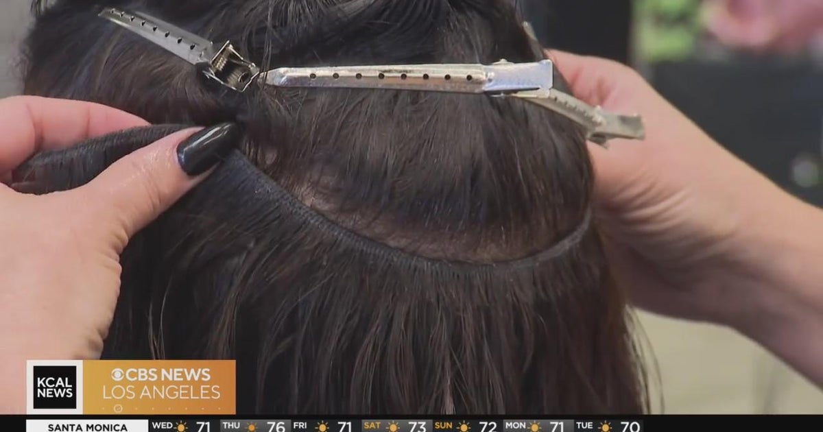 The science of hair extensions, a look at the beauty business - CBS Los Angeles