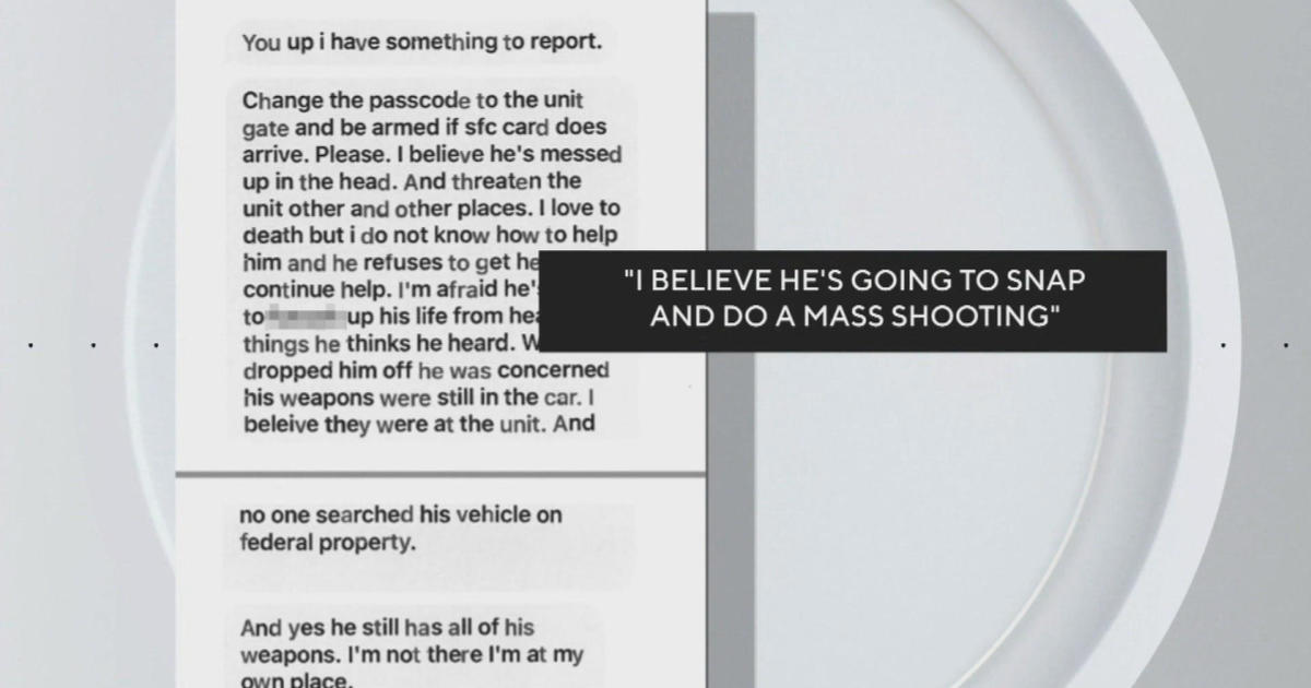 Army Reservists Text Messages Reveal Concern About Lewiston Gunman Before Mass Shootings Cbs 2560