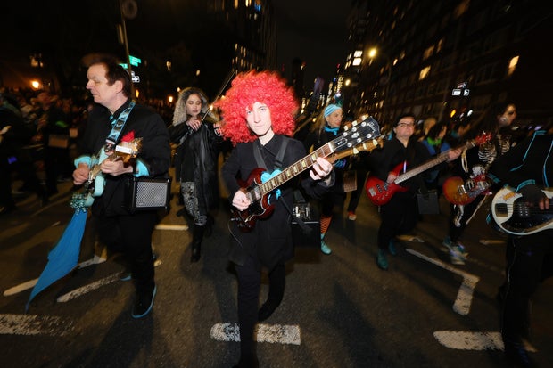 Attendees of the 2023 New York City Halloween Parade on October 31, 2023 in New York City.