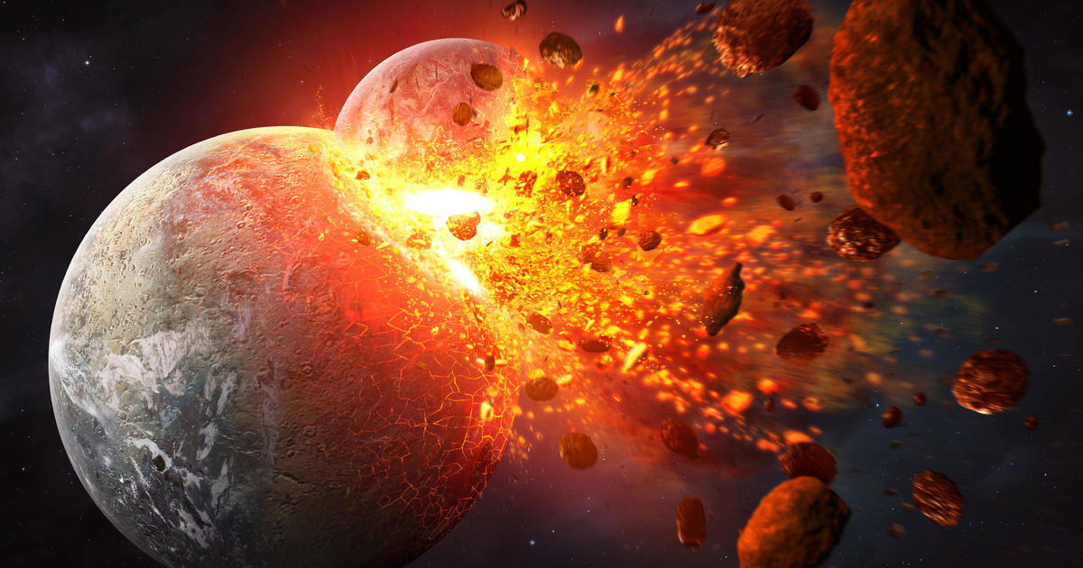 Mysterious “blobs” deep inside Earth are “buried relics” from collision 4.5 billion years ago with another planet, study suggests