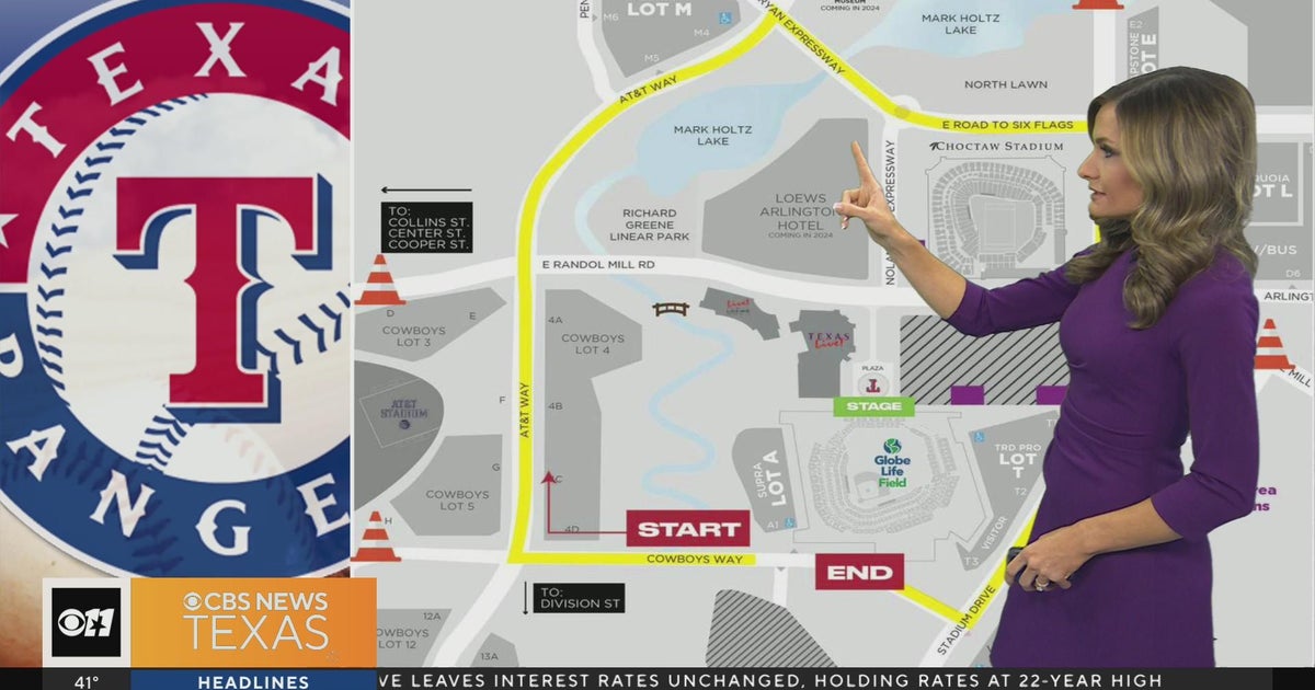 Here's the route for the Rangers World Series victory parade! - CBS Texas