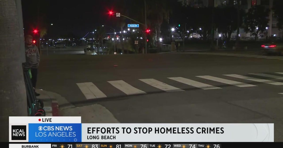 Efforts to stop homeless crimes in Long Beach - CBS Los Angeles