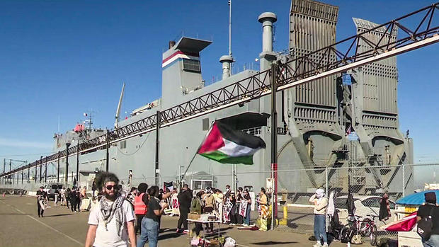 Pro-Palestinian protest at Port of Oakland 