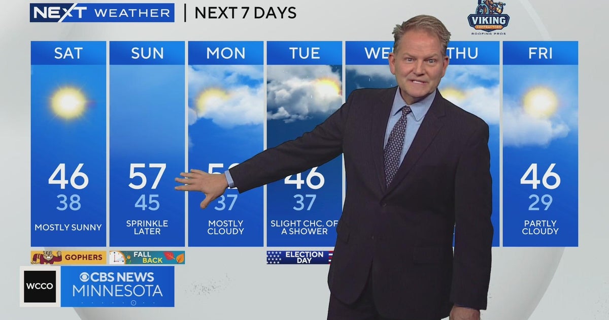 NEXT Weather: A mild conclusion in time for the weekend - CBS Minnesota