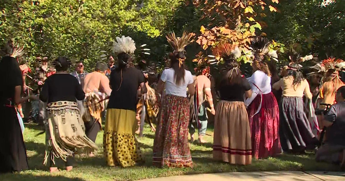 Hundreds celebrate unveiling of Native American statue at California State Capitol Park.