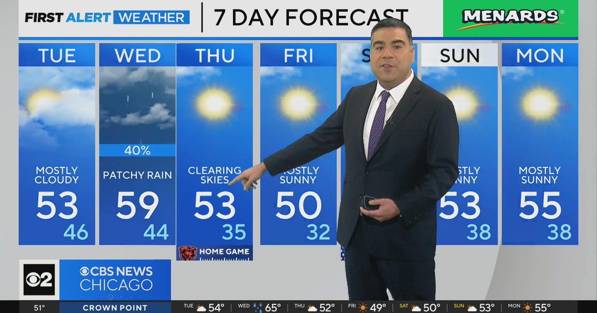 Chicago First Alert Weather: Rain returns Wednesday - CBS Chicago