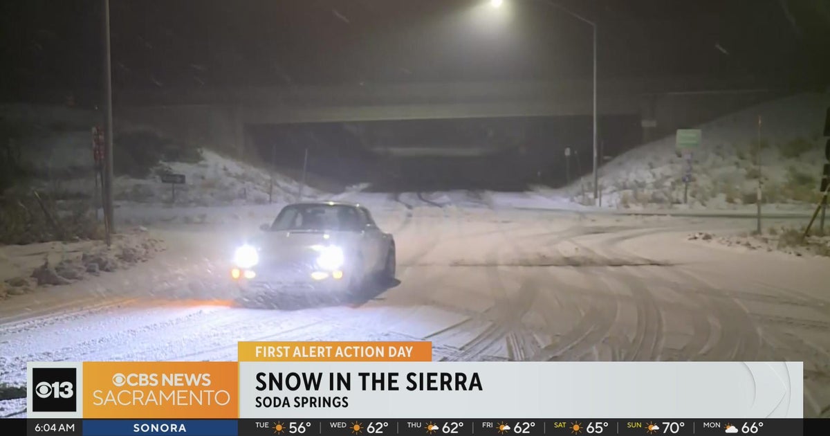 Snowy morning for the Sierra Nevada