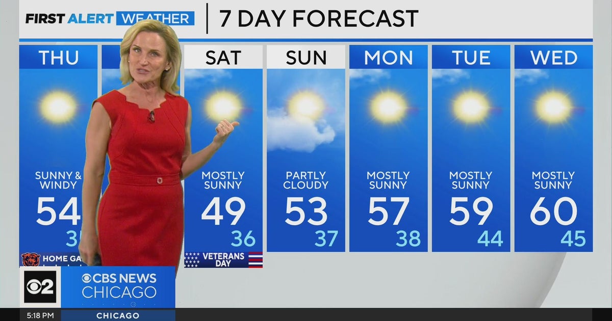 Chicago First Alert Weather: Dry skies starting Thursday - CBS Chicago