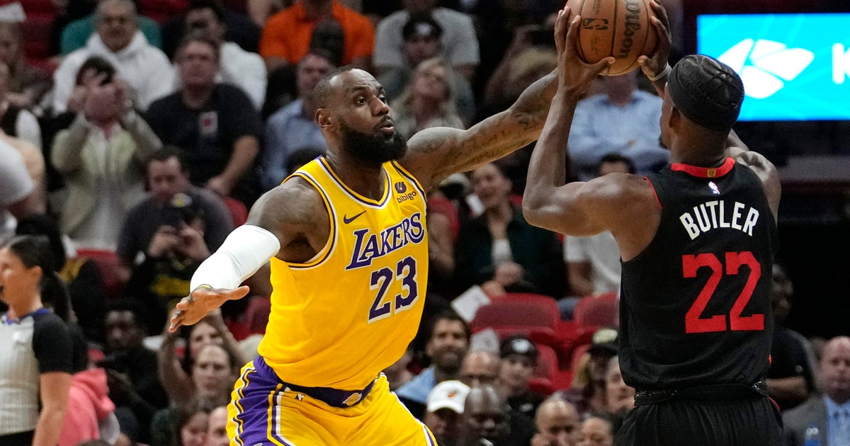 Adebayo has a triple-double, Butler scores 28, and the Heat beat LeBron and the Lakers 108-107.