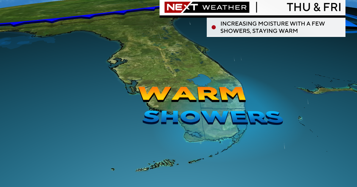 Showers to sweep South Florida throughout the day, highs in mid-80s