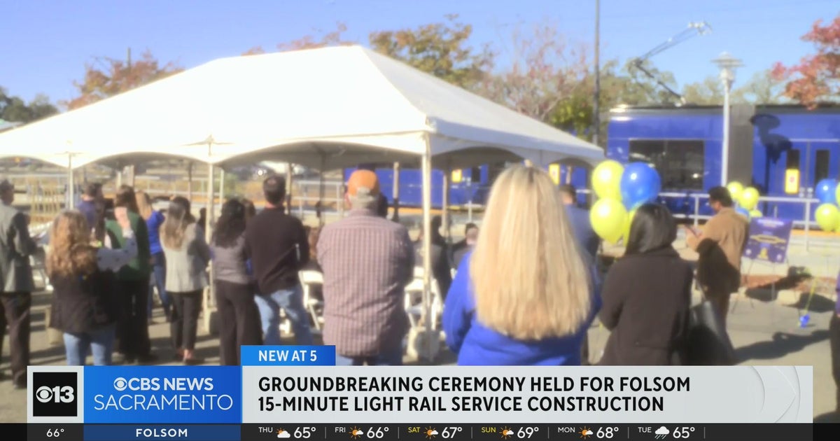 Crews break ground on Folsom 15-minute light rail service