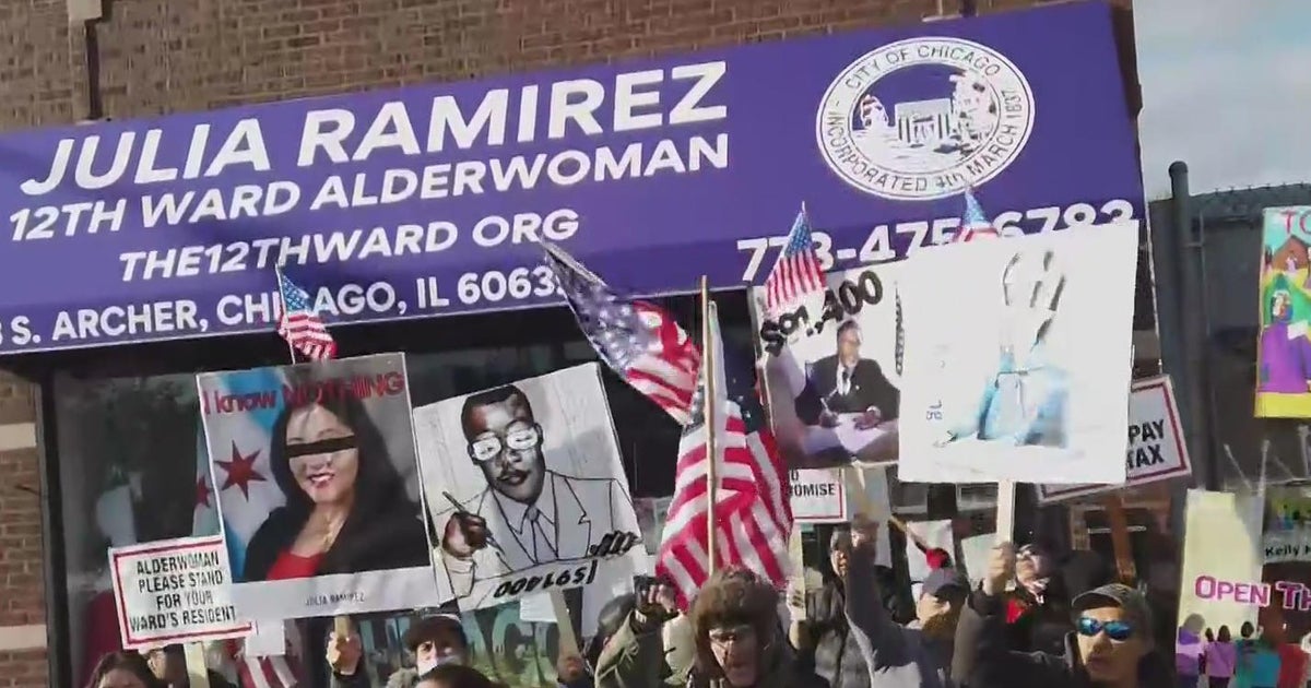 Brighton Park residents march against planned tent camp for migrants ...