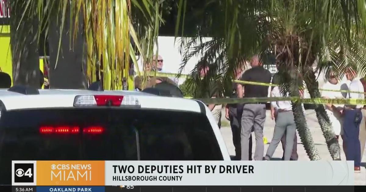 Two Florida Deputies Were Intentionally Struck By A Car - CBS Miami