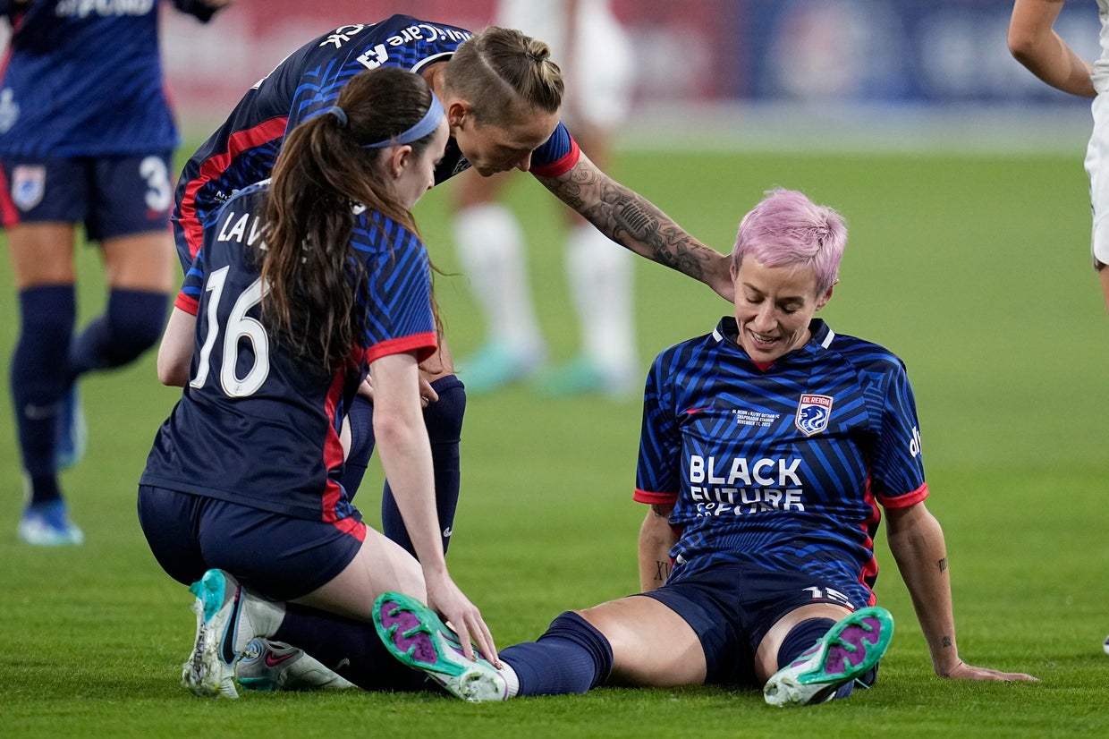 Megan Rapinoe injured during final match of her legendary soccer career ...