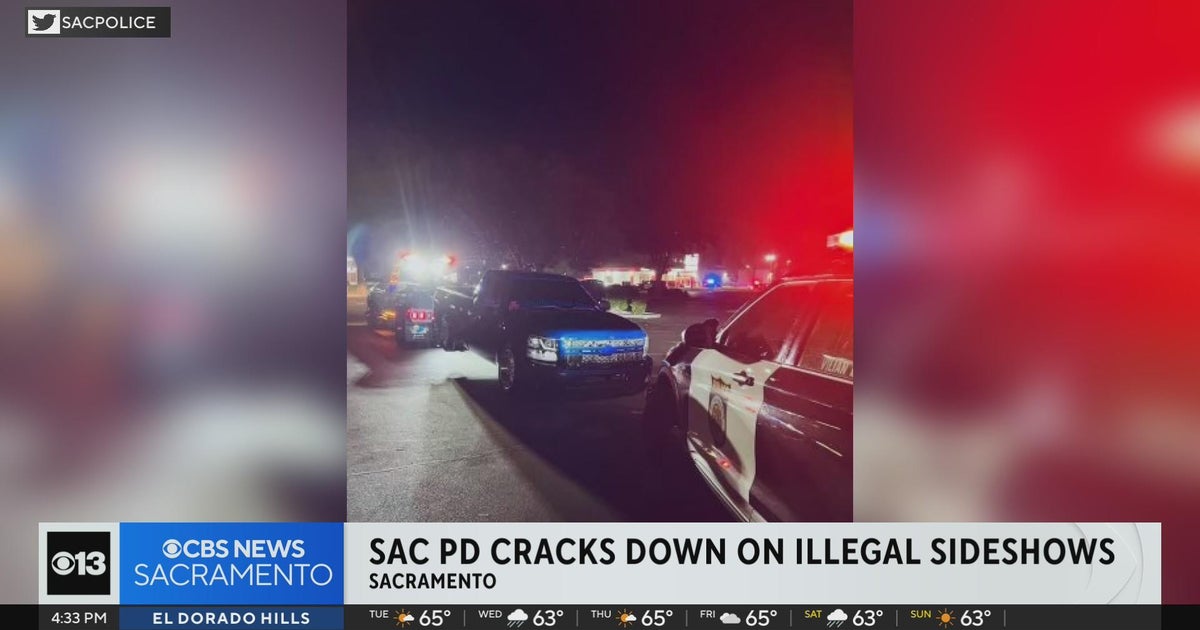 Sacramento police crack down on illegal sideshows