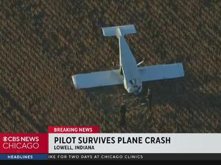 Pilot survives plane crash near Lowell Indiana