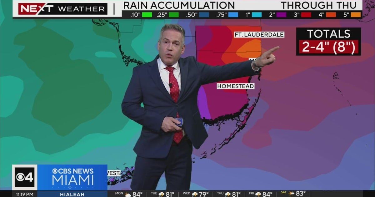 NEXT Weather forecast for Monday 11/13/23 11PM - CBS Miami