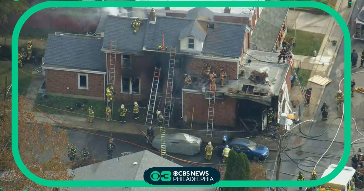 Firefighters respond to house fire in Delaware County - CBS Philadelphia