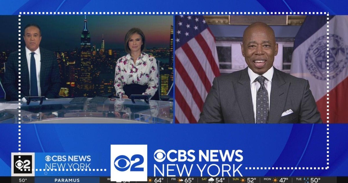 Mayor Eric Adams discusses budget cuts, FBI investigation - CBS New York