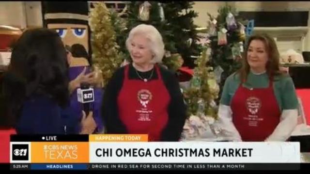 Chi Omega Christmas Market bringing in the holidays CBS Texas