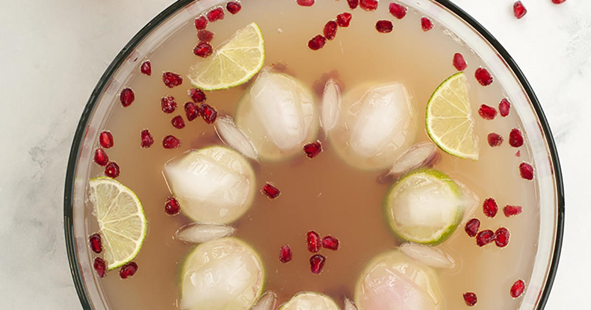 This Pomegranate Lime Sparkling Punch recipe comes with an icy presentation