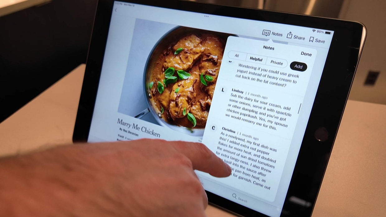 The New York Times Cooking: A recipe for success - CBS News
