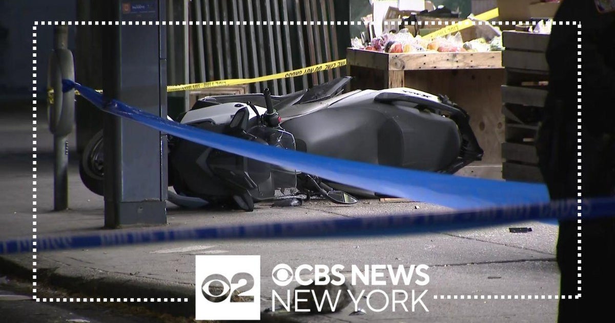 Motorcycle driver critically injured in Queens hit-and-run - CBS New York