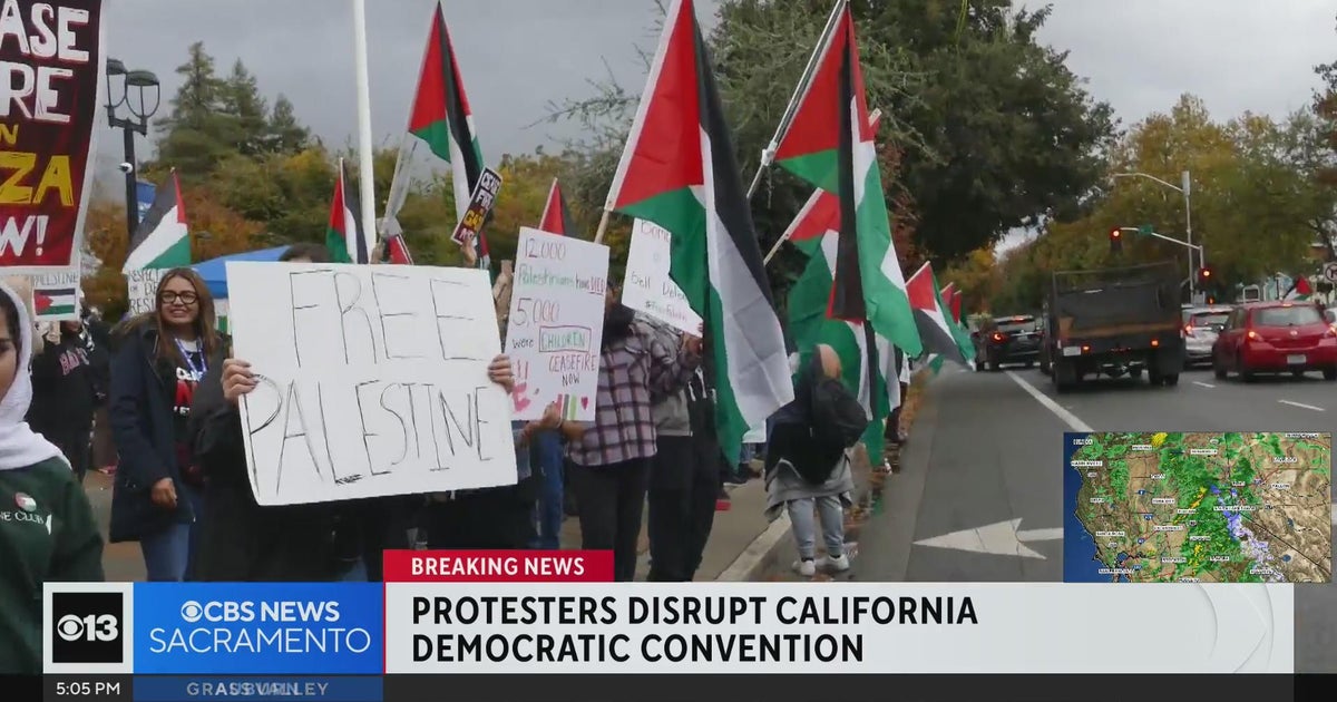 Protest disrupts California Democratic Convection in Sacramento